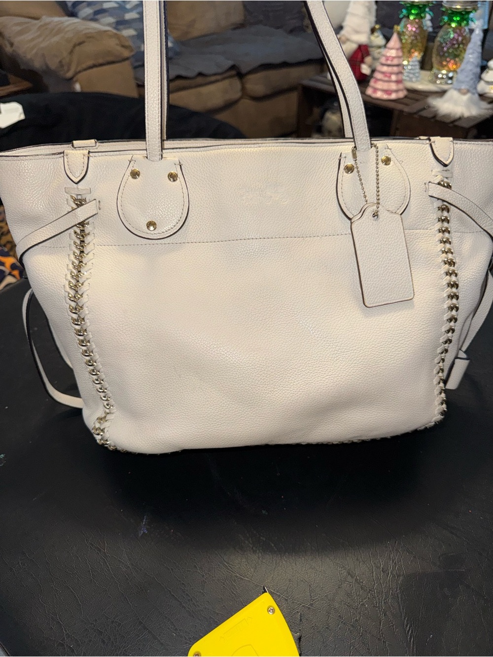Coach whiplash tote